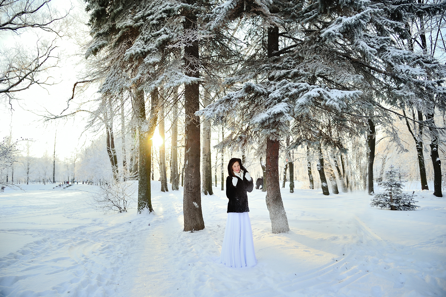 новогодняя фотосессия в санкт-петербурге  зимой