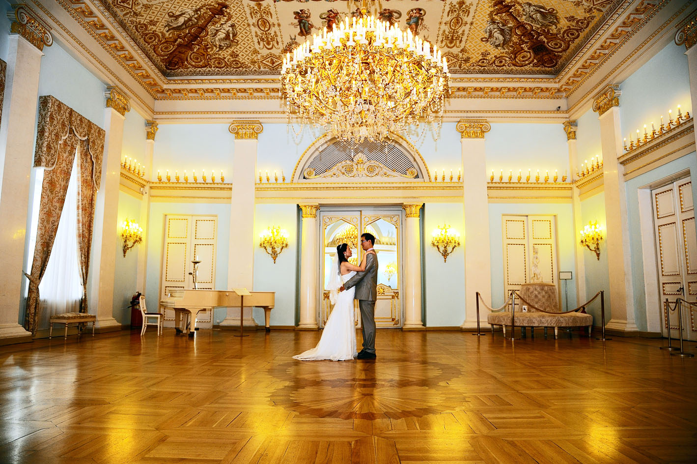 свадебная фотосессия во дворце