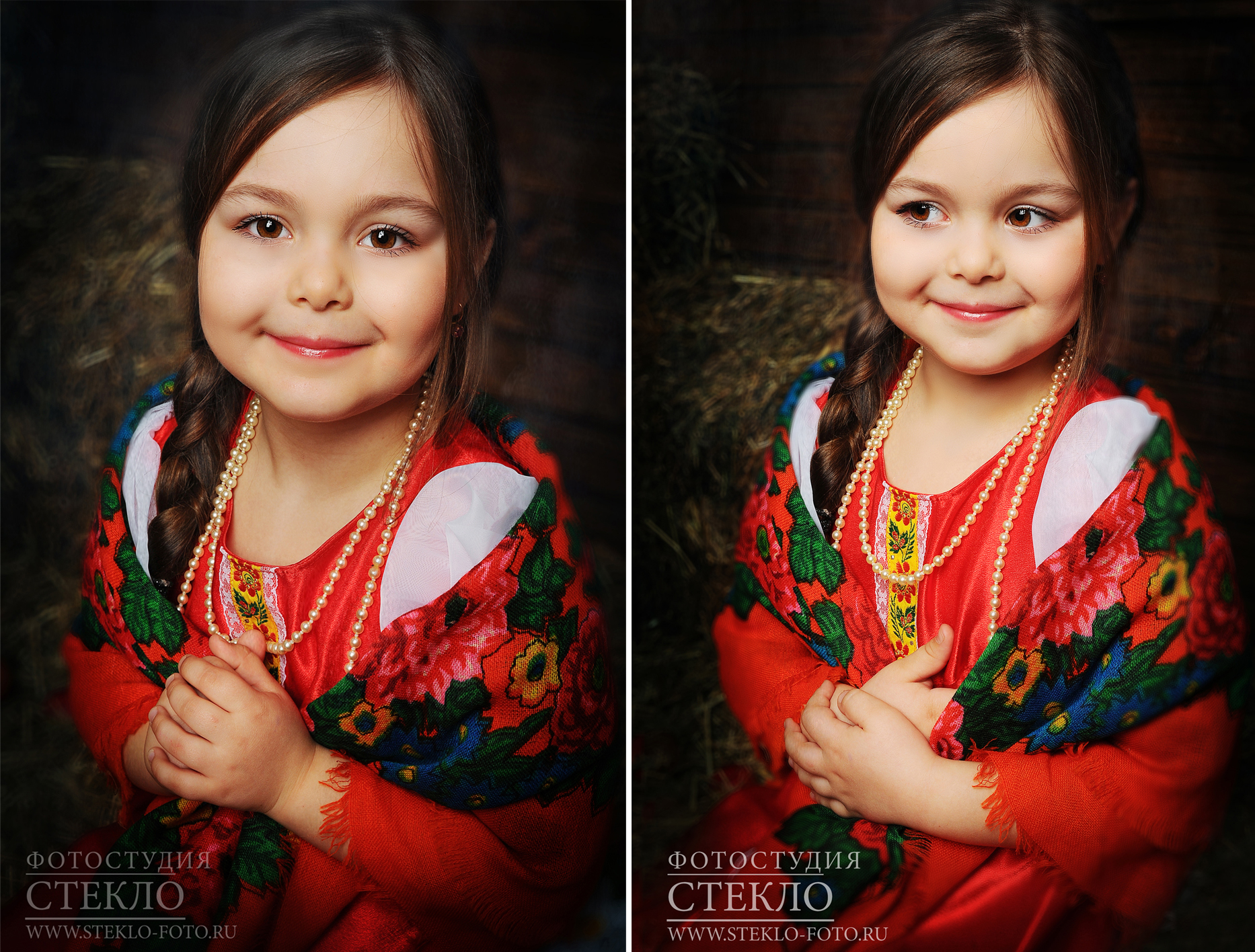 детская фотосессия в русском стиле