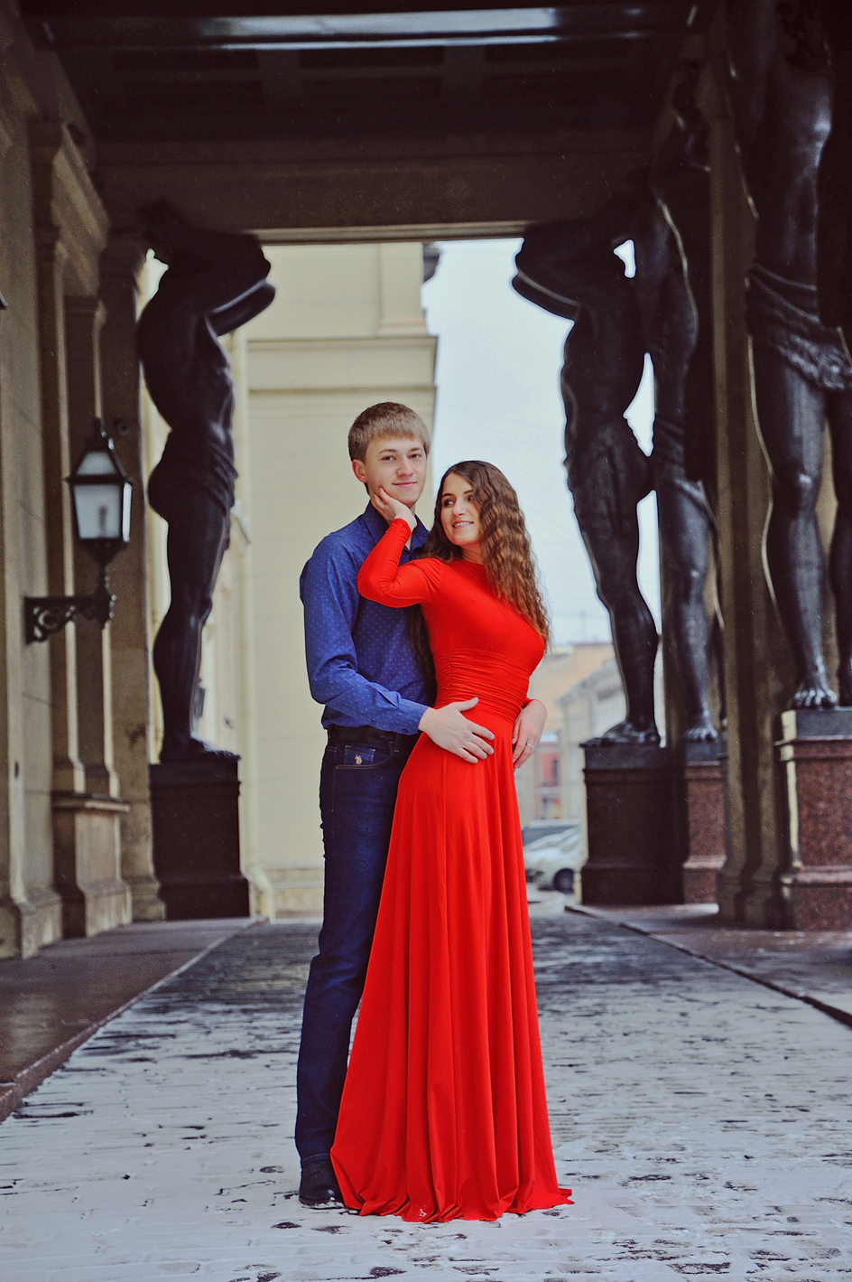 свадебная фотосессия на Дворцовой площади